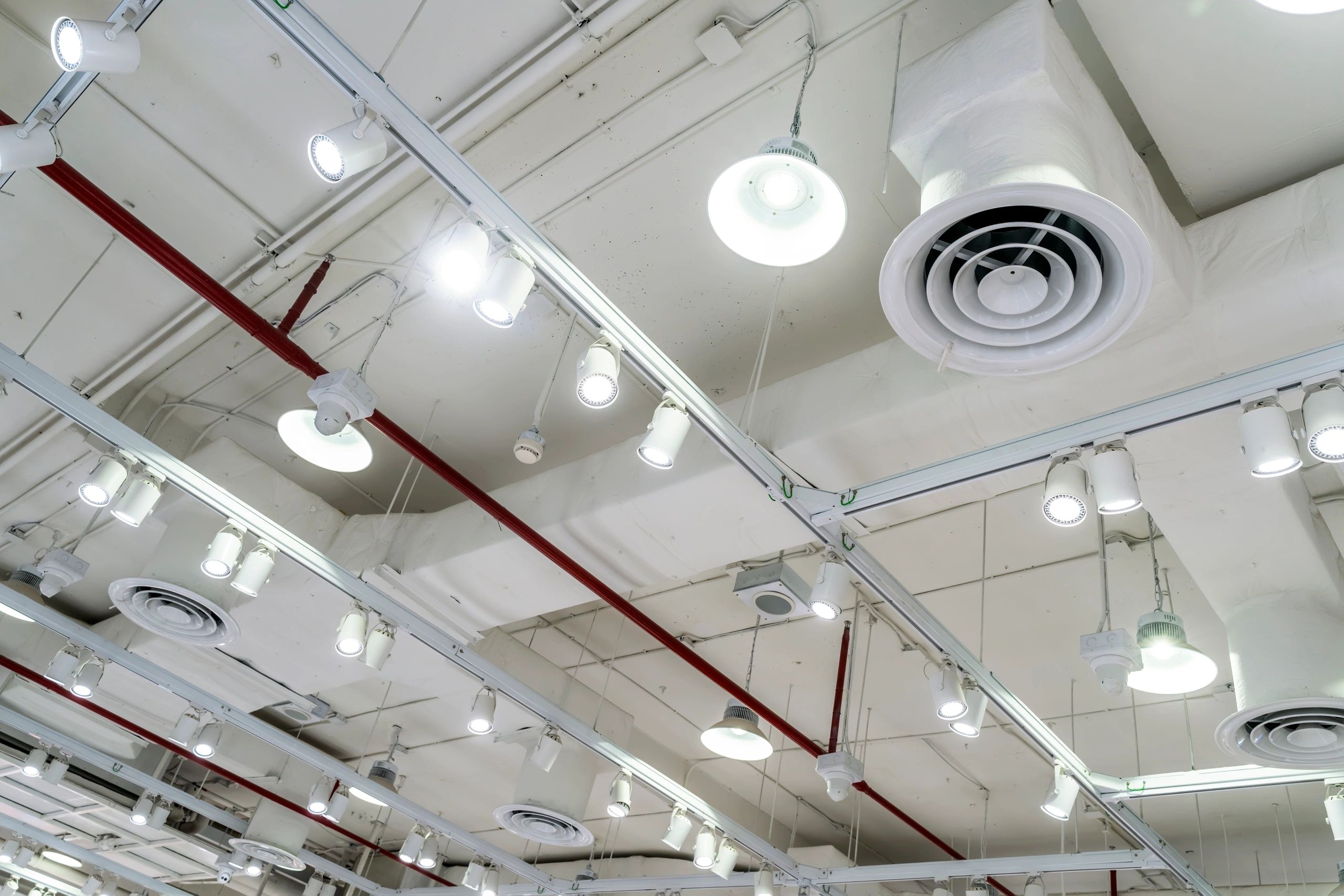 Commercial ceiling LED track lighting
